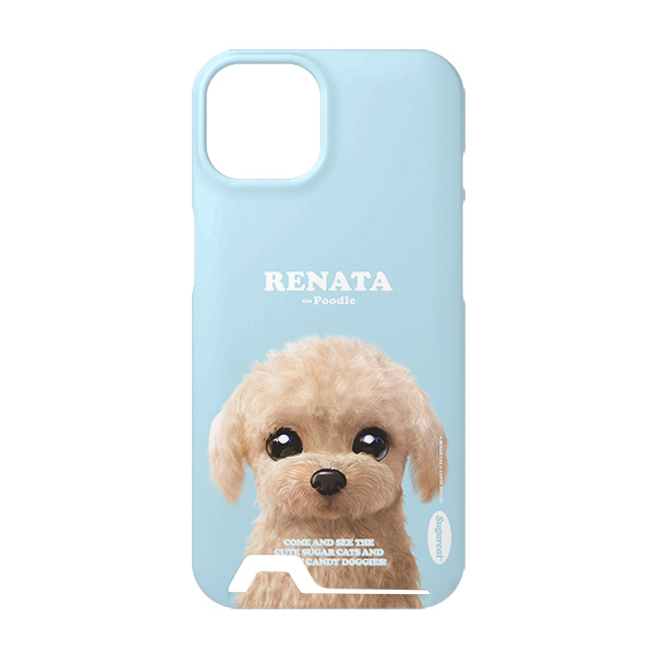 Renata the Poodle Retro Under Card Hard Case