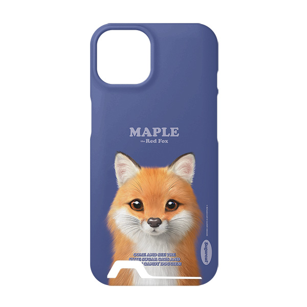 Maple the Red Fox Retro Under Card Hard Case