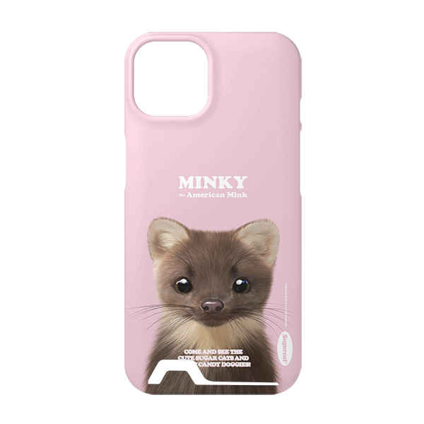 Minky the American Mink Retro Under Card Hard Case
