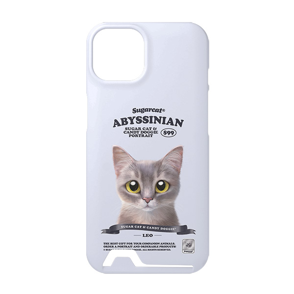 Leo the Abyssinian Blue Cat New Retro Under Card Hard Case