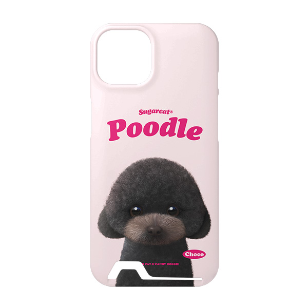 Choco the Black Poodle Type Under Card Hard Case