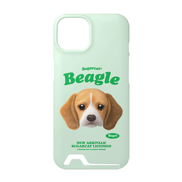Bagel the Beagle TypeFace Under Card Hard Case