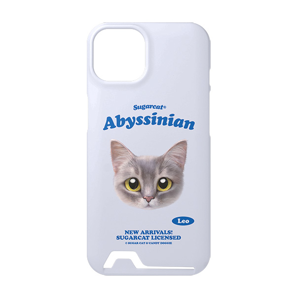 Leo the Abyssinian Blue Cat TypeFace Under Card Hard Case
