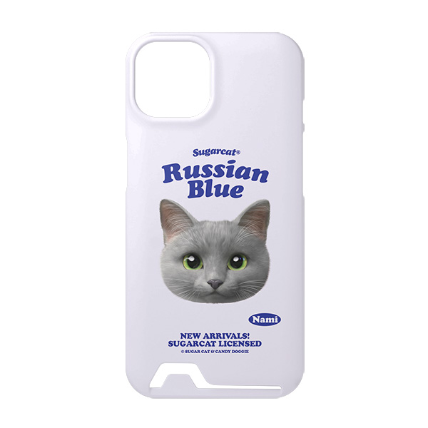 Nami the Russian Blue TypeFace Under Card Hard Case