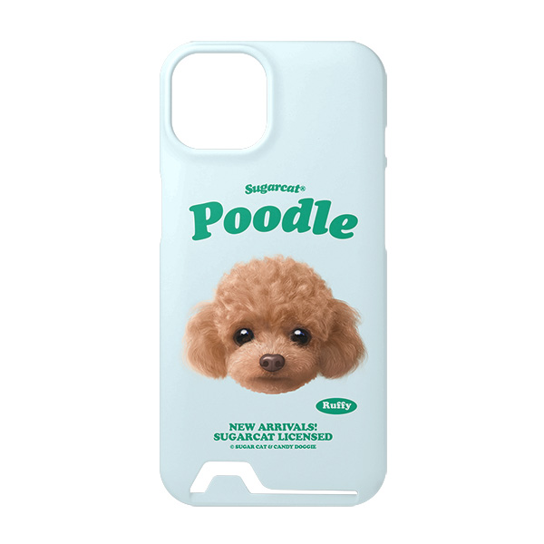 Ruffy the Poodle TypeFace Under Card Hard Case
