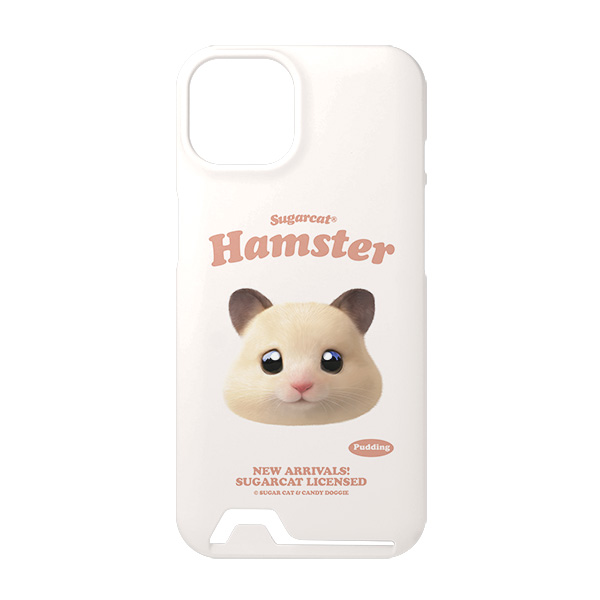 Pudding the Hamster TypeFace Under Card Hard Case