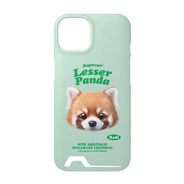 Radi the Lesser Panda TypeFace Under Card Hard Case