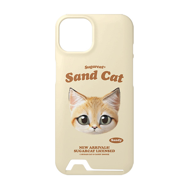 Sandy the Sand cat TypeFace Under Card Hard Case