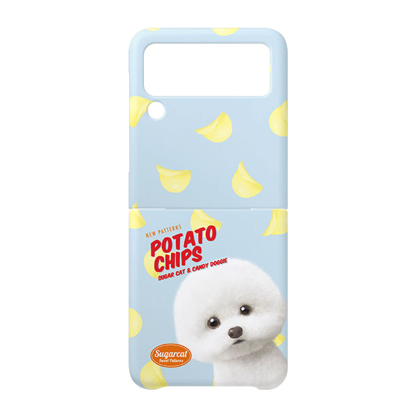 Dongle the Bichon&#039;s Potato Chips New Patterns Hard Case for ZFLIP series