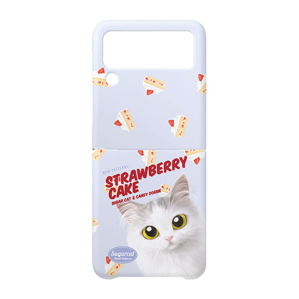 Rangi the Norwegian forest’s Strawberry Cake New Patterns Hard Case for ZFLIP series