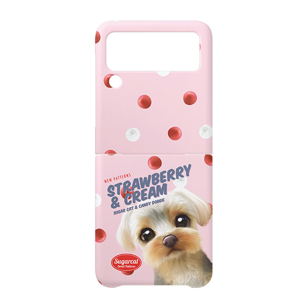 Sarang the Yorkshire Terrier’s Strawberry &amp; Cream New Patterns Hard Case for ZFLIP series
