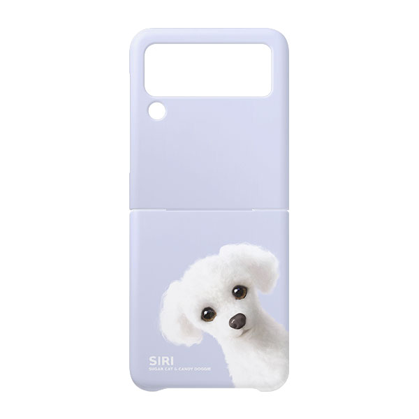 Siri the White Poodle Peekaboo Hard Case for ZFLIP series