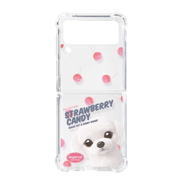 Doori’s Strawberry Candy New Patterns Shockproof Gelhard Case for ZFLIP series