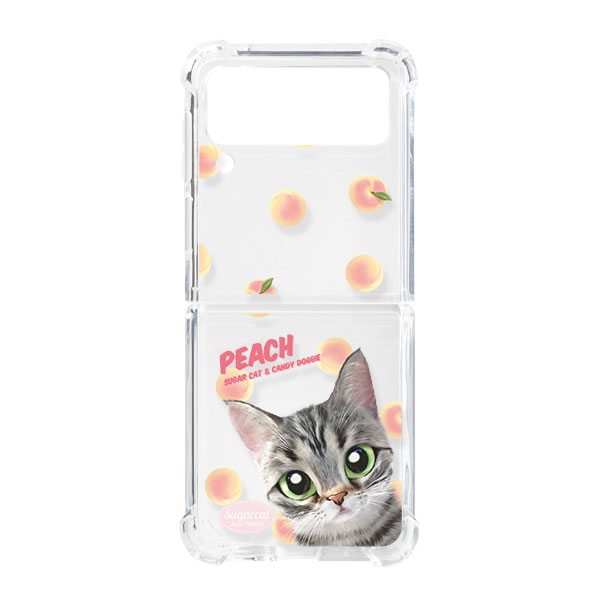 Momo the American shorthair cat’s Peach New Patterns Shockproof Gelhard Case for ZFLIP series