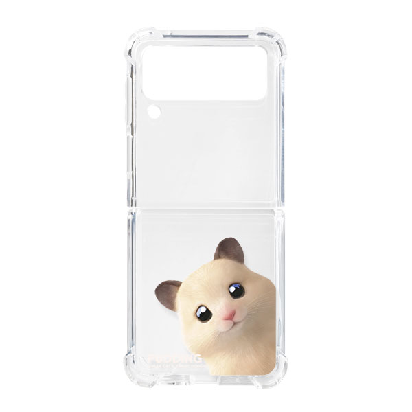 Pudding the Hamster Peekaboo Shockproof Gelhard Case for ZFLIP series