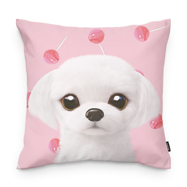 Doori’s Strawberry Candy Throw Pillow