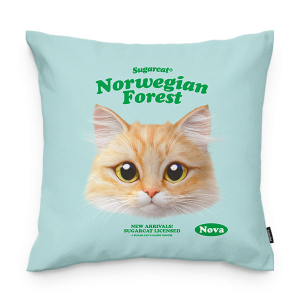 Nova TypeFace Throw Pillow