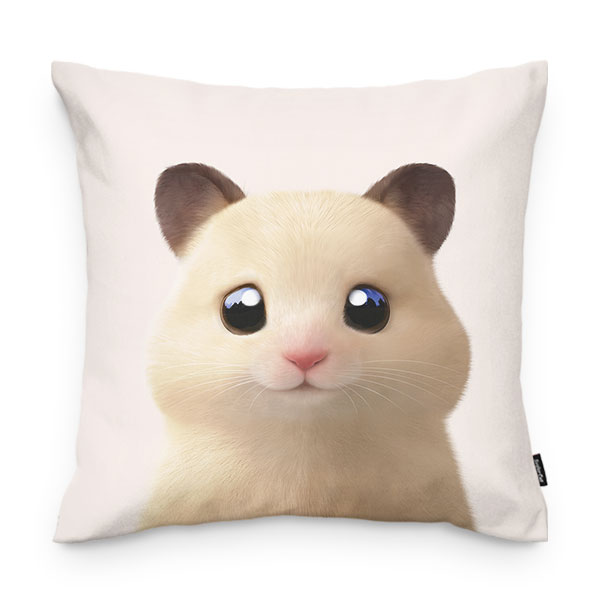 Pudding the Hamster Throw Pillow