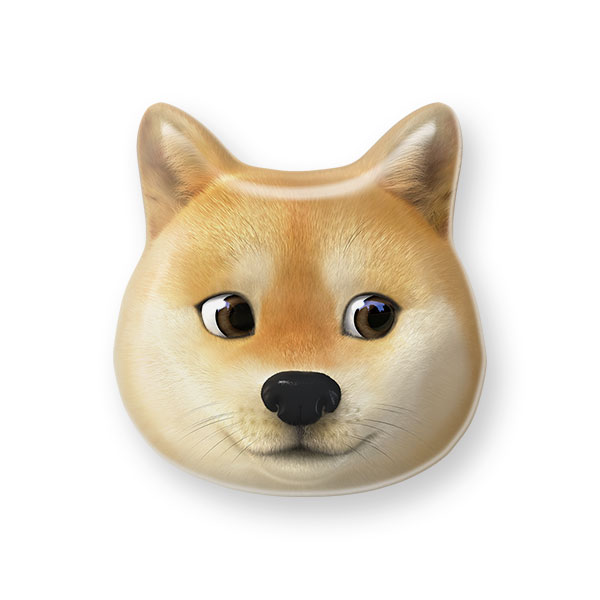 Doge the Shiba Inu Face Shape Epoxy Tok