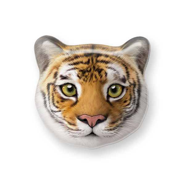Tigris the Siberian Tiger Face Shape Epoxy Tok