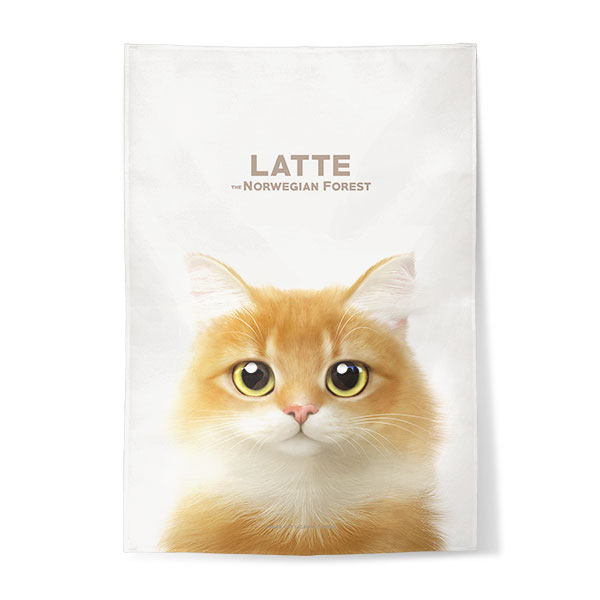 Latte Fabric Poster