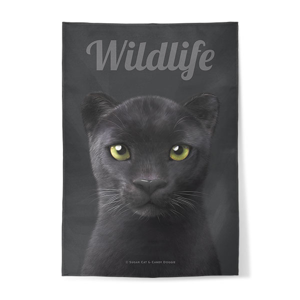 Blacky the Black Panther Magazine Fabric Poster