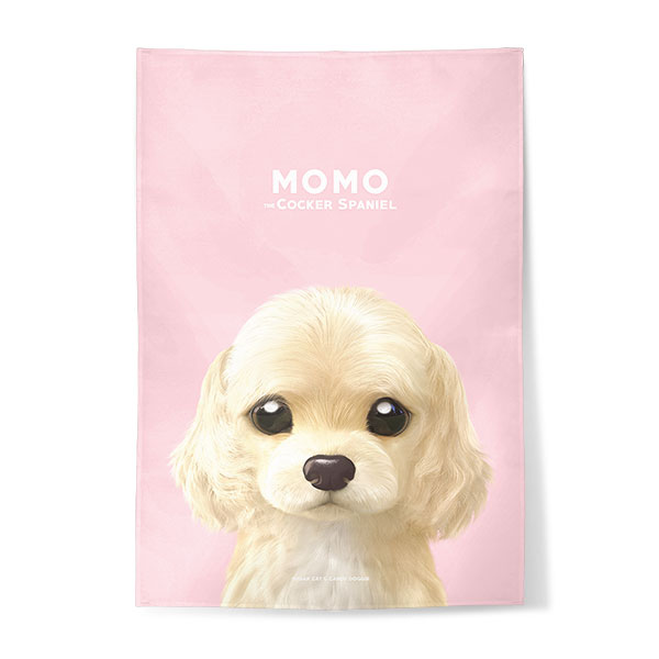 Momo the Cocker Spaniel Fabric Poster