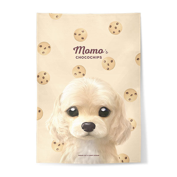 Momo the Cocker Spaniel’s Chocochips Fabric Poster
