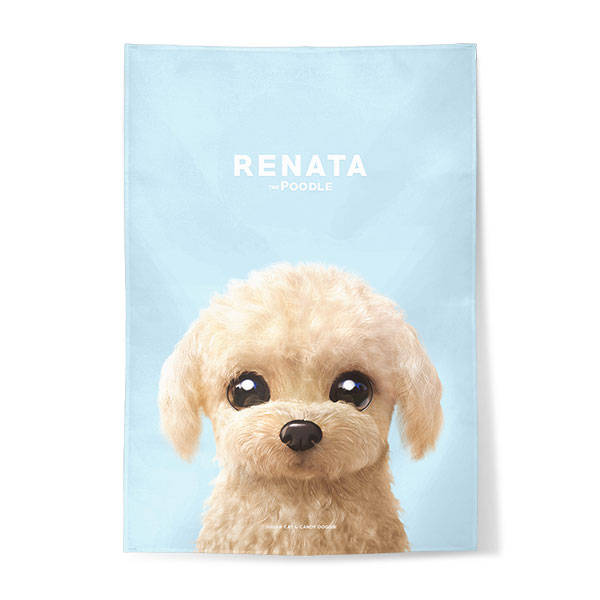 Renata the Poodle Fabric Poster