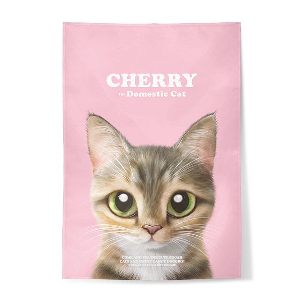 Cherry Retro Fabric Poster