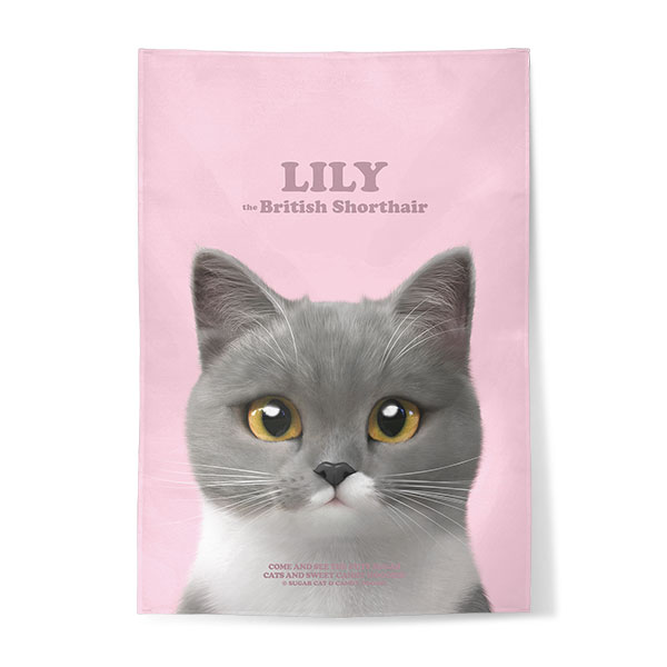 Lily Retro Fabric Poster
