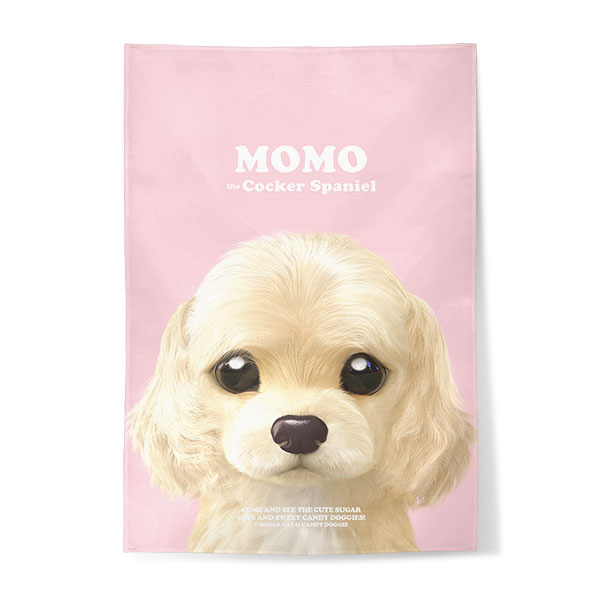 Momo the Cocker Spaniel Retro Fabric Poster