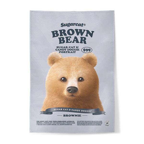 Brownie the Bear New Retro Fabric Poster