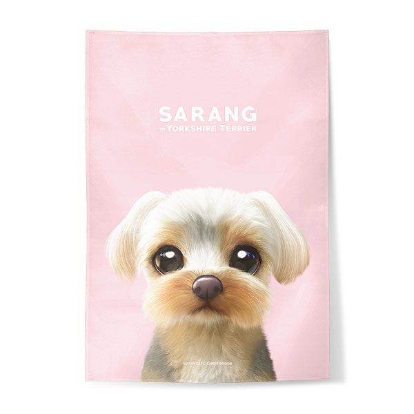 Sarang the Yorkshire Terrier Fabric Poster