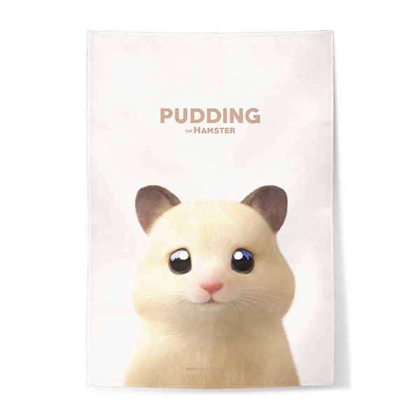 Pudding the Hamster Fabric Poster