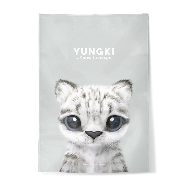 Yungki the Snow Leopard Fabric Poster