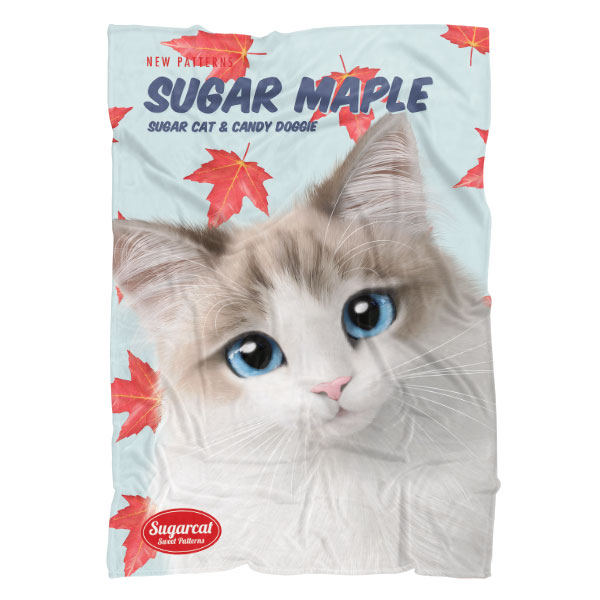 Autumn the Ragdoll’s Sugar Maple New Patterns Fleece Blanket