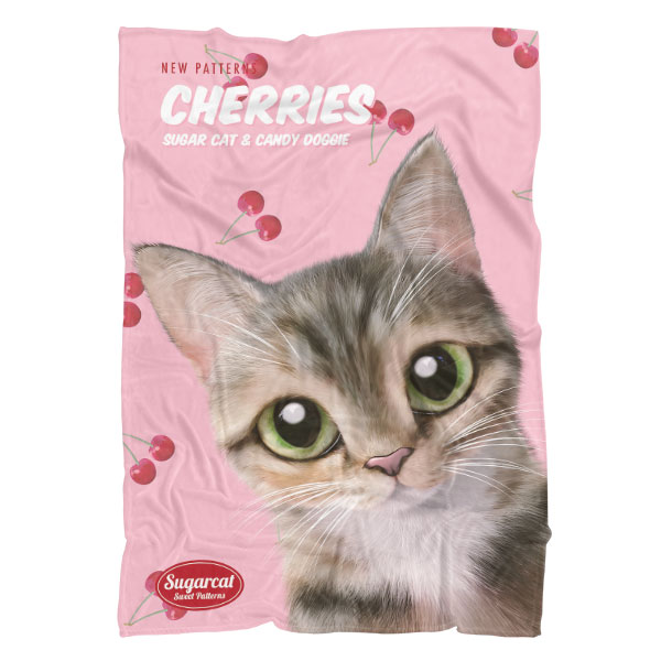Cherry’s Cherries New Patterns Fleece Blanket