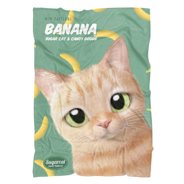 Luny’s Banana New Patterns Fleece Blanket