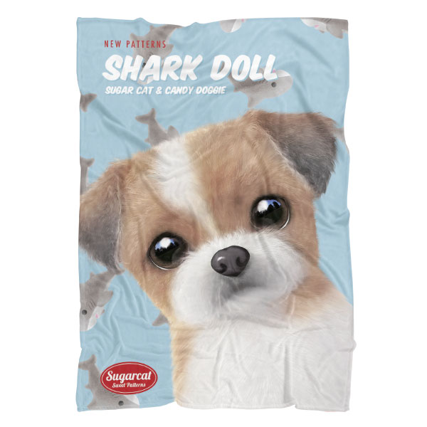 Peace the Shih Tzu’s Shark Doll New Patterns Fleece Blanket