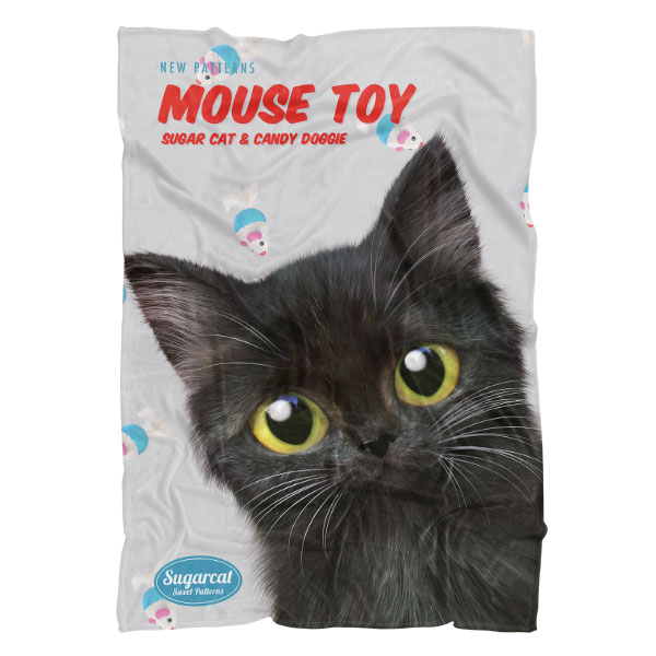 Ruru the Kitten’s Mouse Toy New Patterns Fleece Blanket