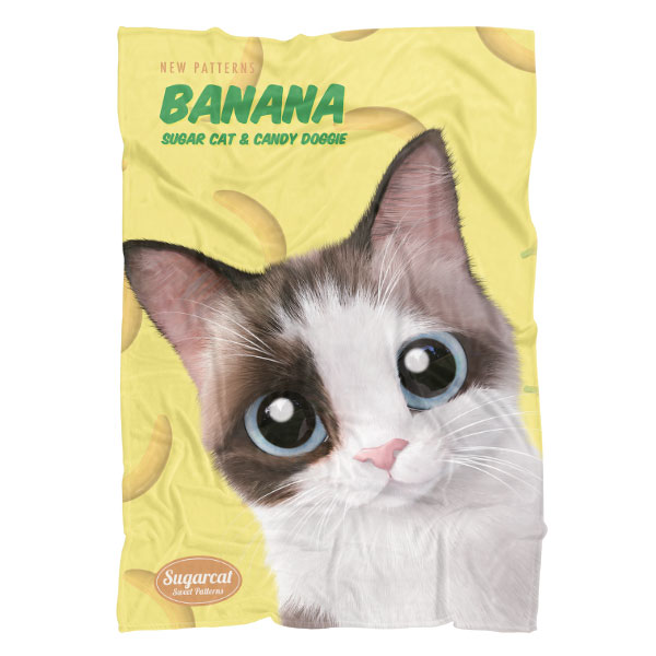 Tino’s Banana New Patterns Fleece Blanket