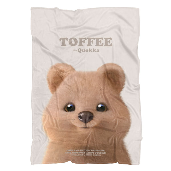 Toffee the Quokka Retro Fleece Blanket