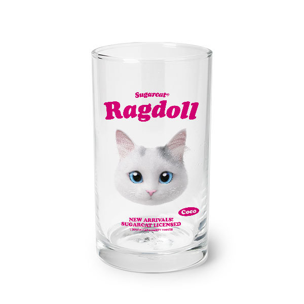 Coco the Ragdoll TypeFace Cool Glass