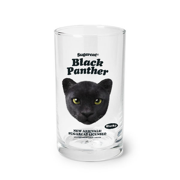 Blacky the Black Panther TypeFace Cool Glass