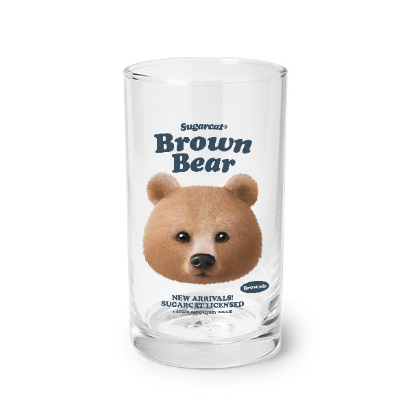 Brownie the Bear TypeFace Cool Glass