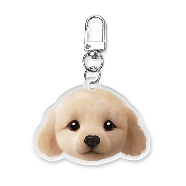 Nugget Face Acrylic Keyring (2mm Thick)