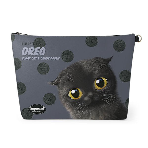 Gimo’s Oreo New Patterns Leather Clutch (Triangle)