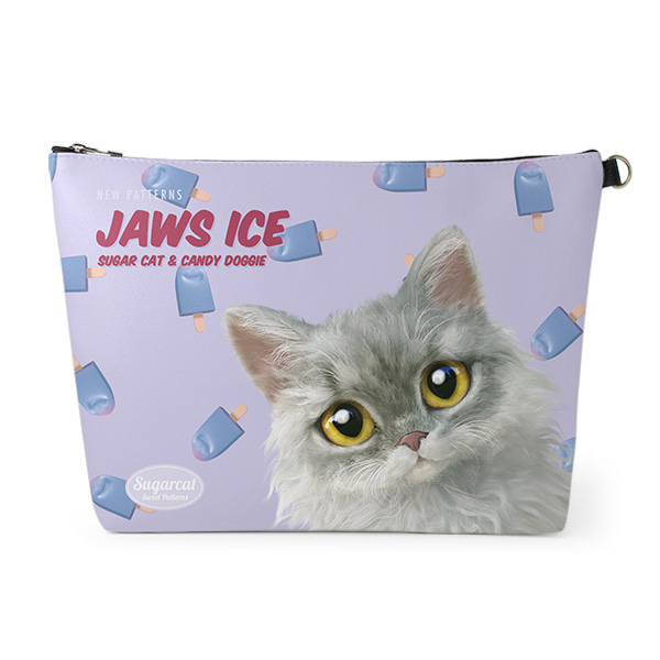 Jaws’s Jaws Ice New Patterns Leather Clutch (Triangle)