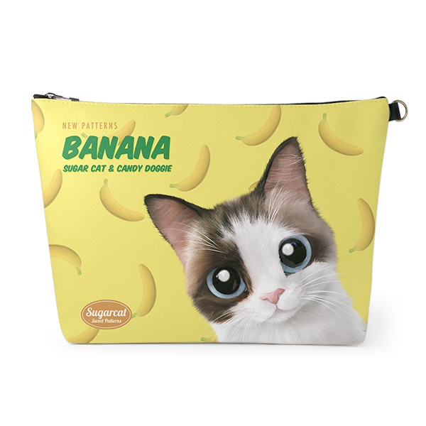 Tino’s Banana New Patterns Leather Clutch (Triangle)